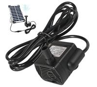 Solar Water Pumps, DC 5.5V-12V 3W Mini Solar Fountain Pumps, 300L/H Quiet Waterproof Water Feature, 4.9ft Spraying Distance for Aquarium, No Panel