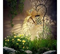 Solar Watering Can With String Lights,Solar Powered Led Lights With Hook,Garden Decoration,Solar String Lights Outdoor With Ip67,Star