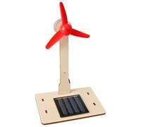 Solar Wind Turbine - 5.91in DIY Windmill Educational Toy | Portable Solar Energy Model | Learning Science Kit for Children, School Project, Home Office Decoration