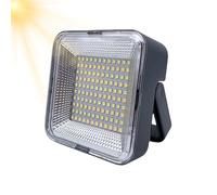 Solar Work Light - 10x10x4.5cm Portable Lights For Camping LED - Efficient Rechargeable Flashlight Waterproof For Job Site Workshop Automotive Garage Car Repair Outdoor Adventure Hunting Fishing
