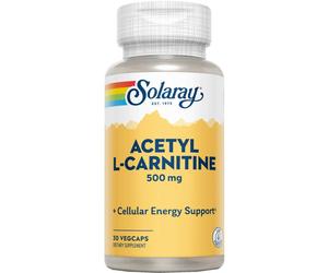 Solaray acetyl acétyl l-carnitine 500mg 30caps