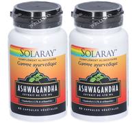 Solaray Ashwagandha 470 mg Capsule(S) 2x60 pc(s)