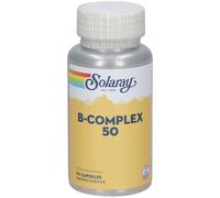 Solaray B Complex | Toutes les vitamines du groupe B au naturel | haute assimilation grâce aux plantes | 50 capsules, 1 unité (Lot de 1)