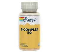 Solaray B Complex | Toutes les vitamines du groupe B au naturel | haute assimilation grâce aux plantes | 50 capsules, 1 unité (Lot de 1)