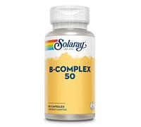 Solaray B Complex | Toutes les vitamines du groupe B au naturel | haute assimilation grâce aux plantes | 50 capsules, 1 unité (Lot de 1)