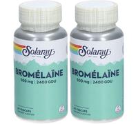 SOLARAY® Bromélaïne 500 mg / 2400 GDU Capsule(S) 2x60 pc(s)