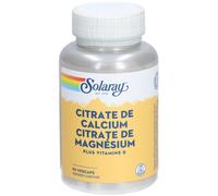 Solaray Citrate de Calcium et Magnésium avec Vitamine D Capsule(S) 90 pc(s)