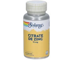 SOLARAY Citrate de Zinc 15 mg Capsule(S) 60 pc(s)