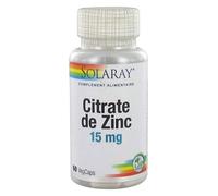 Solaray Citrate de Zinc 15mg 60 capsules végétales