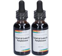 Solaray Extrait de Graines Pamplemousse 100 mg Solution Orale 2x30 ml