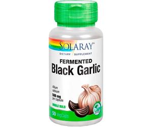 Solaray Fermented Black Garlic 500mg 50 Capsules