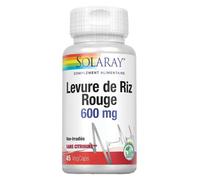 Solaray Levure de Riz Rouge 600mg 45 capsules végétales
