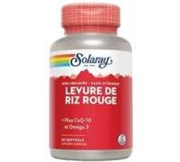Solaray Levure de Riz Rouge Plus CoQ-10 et Oméga 3 60 Gélules - Boîte 60 softgels