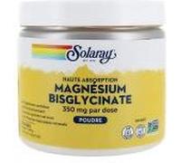 Solaray Magnésium Bisglycinate 350 g Poudre 50 Doses - Pot 50 doses