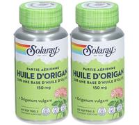 SOLARAY® Partie aérienne - Huile d'origan sur une base d'huile d'olive 150 mg Capsule(S) 2x60 pc(s)