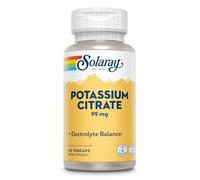 SOLARAY POTASIO CITRATO 99mg. 60cap. - complément alimentaire sous forme de gélules, boîte de 60 gélules, recommandé en complément d’une alimentation équilibrée et associe fonctionnalité pratique et s
