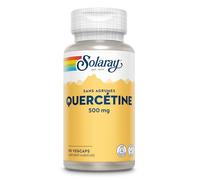 Solaray Quercétine 500mg | Pollens, Graminées & Rhume des Foins | Sans agrumes et sans OGM | 1 flacon de 90 vegcaps