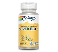 Solaray Super Bio C | Tamponnée, action rapide et prolongée | 30 vegcaps