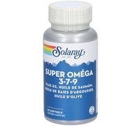 Solaray Super Oméga 3-7-9 + Vitamine D 60 gélules