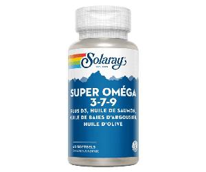 Solaray Super Oméga 3-7-9 + Vitamine D 60 gélules