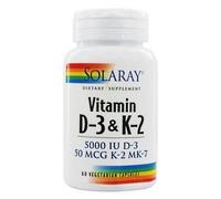 Solaray Vitamina D3 Y K2 60 Vcaps 5000 Ui