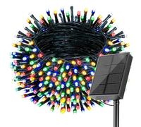SOLARBABY Guirlande Lumineuse Exterieure 1x20M 200LED Guirlande Lumineuse Solaire Étanche 8 Modes guirlande solaire Décoration pour Jardin Terrasse Maison Fête Noël Mariage, Couleur