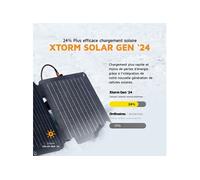Xtorm SolarBooster, Panneau Solaire de 28W, Pliable, Panneau Solaire Portable, Panneau Solaire Flexible, Monocristallin EFTE, Extérieur, Énergie Solaire