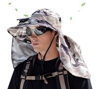 SolarBreeze Chapeau avec ventilateur solaire réglable de 30 cm à large bord avec ventilation et double flux d'air solaire, maille de protection solaire, charge USB de sauvegarde | pour plage