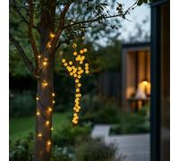 SolarCentre Elan Guirlande lumineuse solaire d'extérieur USB 200 LED Blanc et blanc chaud 20 m avec télécommande