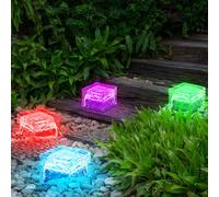 Solardeko Jardin Lumière Extérieure RGB LED Terrasses Changement 4er Set