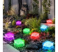 Solardeko Lampe de Jardin Extérieur LED Glaçons Décorative RGB Changement 8x