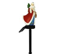 Solare Natale Da Giardino - 44,5cm Babbo Natale Luminoso | Luci Esterne Impermeabili per Cortile Giardino | Decorazione Natalizia Paesaggio Luminoso