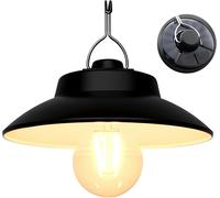 Solare Rechargeable Led Retro Camping Lantern-200 Lumens,2600mah,Built-In Solar Panel & Usb-C,Ipx4,2 Modes,Warm White Light,For Camping,Garden,Emergency