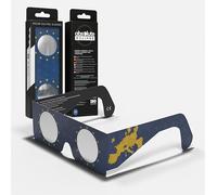 SolarEclipseGlasses Lot de 100 - Certifié CE et ISO 12312-2 - Fournisseur approuvé AAS - Fabricant de l'UE - Protection oculaire sûre pour Eclipse du 12 août 2026 - Ensemble de salle de t
