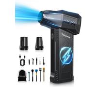 Solareye Souffleur Air Comprimé, 180000 TR/Min de Pulvérisation d’Air Comprimé avec Batterie 6000mAh, Soufflette Voiture, Bombe Air Sec pour Clavier, Électronique, Air Comprimé Nettoyage PC