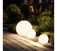Solarleuchte Extérieure Lampe à Boule LED Avec Piquet Terre Blanc 3x