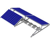 Solarmi complete SC bracket for mounting 8 pcs of solar panels on flat roof, east-west type, 35mm, 1134mm