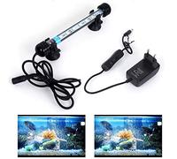 SolarNovo LED Éclairage Aquarium Lampe Tube Étanche Lighting Plongée A Economie D'energie Fish Tank Décoration RGB Couleur avec Télécommande (1.8 * 18cm, Bleu & Blanc)