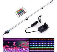 SolarNovo LED Éclairage Aquarium Lampe Tube Étanche Lighting Plongée A Economie D'energie Fish Tank Décoration RGB Couleur avec Télécommande (1.8 * 112cm, RGB)
