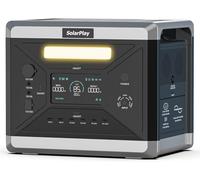 SolarPlay 2400w/2160wh Générateur Solaire Portable, Technologie GaN, Temps de Transfert de < 20ms,Con 12 connessioni di uscita, generatore di Energia solare per campeggio (Solar Panels are Optional)