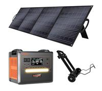 SolarPlay Generateur Electrique Portable avec Panneau Solaire 200 W, Station D'alimentation Portable LiFePO4 2500 W/2304 Wh avec Panier, Alimentation Mobile Pour Camping, Bricolage et Comme