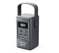 SolarPlay Q100 Station d'énergie portable de 100 W, petit générateur avec prises de courant/CC/USB/lumière LED, batterie externe de 92,5 Wh pour camping, secours domestique et coupures d'urgence