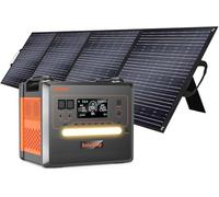 SolarPlay Q2402M Generateur Electrique Portable avec Panneau Solaire 400 W, Power Station Portable LiFePO4 2304 Wh, 2 Prises AC 230 V 2500 W, Alimentation Mobile Pour Camping, Bricolage et Comme