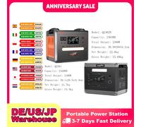 SOLARPLAY Q2501 Q2402M centrale électrique Portable 2160WH 2304WH batterie LiFePO4 avec générateur solaire 2400W/2500W (4800W de crête) 2400W