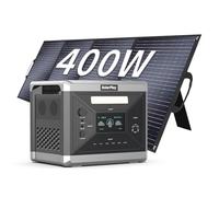 Solarplay Station d'alimentation portable avec panneau solaire de 400 W, générateur solaire 2160 Wh avec sortie 2400 W, équipée d'une protection intelligente contre les