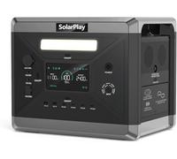 SOLARPLAY Station électrique Portable 2400w, 2160wh Générateur Solaire, avec 12 connecteurs de Sortie, pour Camping, Camping-Cars & pannes de Courant avec 5 Ans de Garantie
