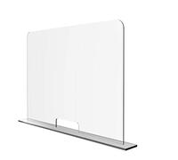 Solarplexius Cloison séparateur de Bureau Anti-Contamination Contre microbes Virus bactéries Transparent et Amovible en Polycarbonate hôpital Clinique Magasin Open Space 70X50 cm
