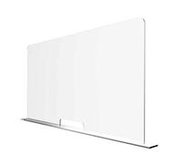 Solarplexius Cloison séparateur de bureau anti-contamination contre microbes virus bactéries transparent et amovible en polycarbonate hôpital clinique magasin open space 120X60 cm