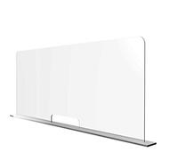 Solarplexius Hygiaphone cloison plexiglass premium ultra transparent séparateur bureau comptoir amovible protection contre microbes bactéries polycarbonate passe document 120X50 cm