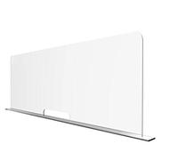 Solarplexius Hygiaphone cloison plexiglass premium ultra transparent séparateur bureau comptoir amovible protection contre microbes bactéries polycarbonate passe document 150X60 cm